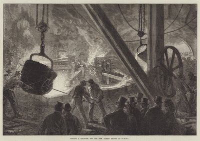 Casting a Cylinder for the New Albert Bridge at Chelsea by Sir John Charles Robinson